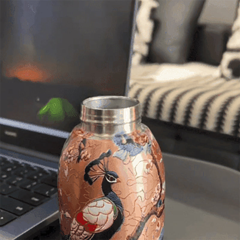 Botella de agua aislada elegante y portátil.-ES