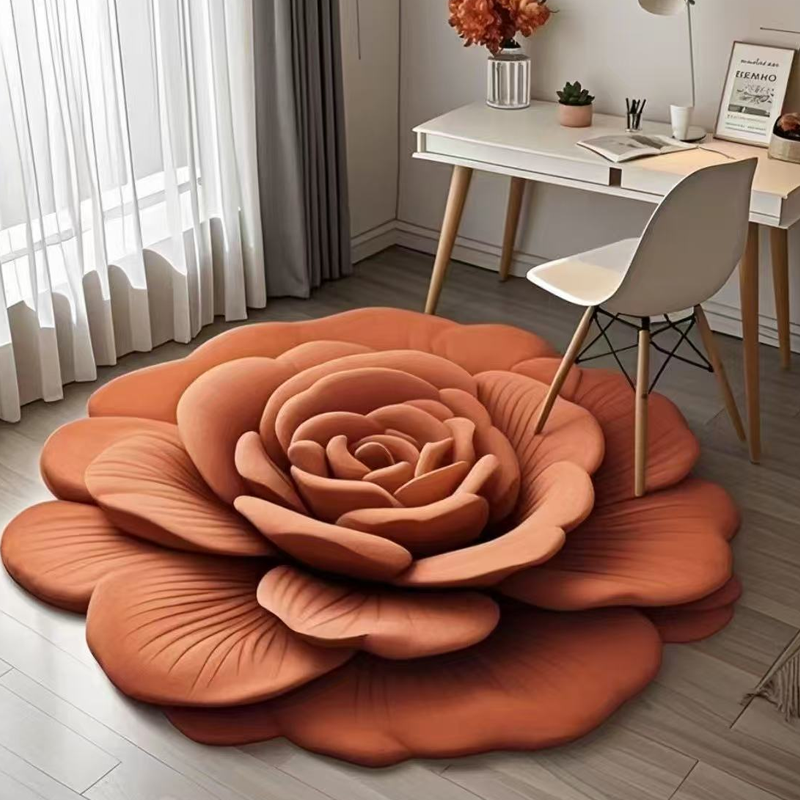 🔥 Καυτές εκπτώσεις🌺 Χαλάκι δαπέδου Floral Λούτρινο και Γη Διατόμων-GR