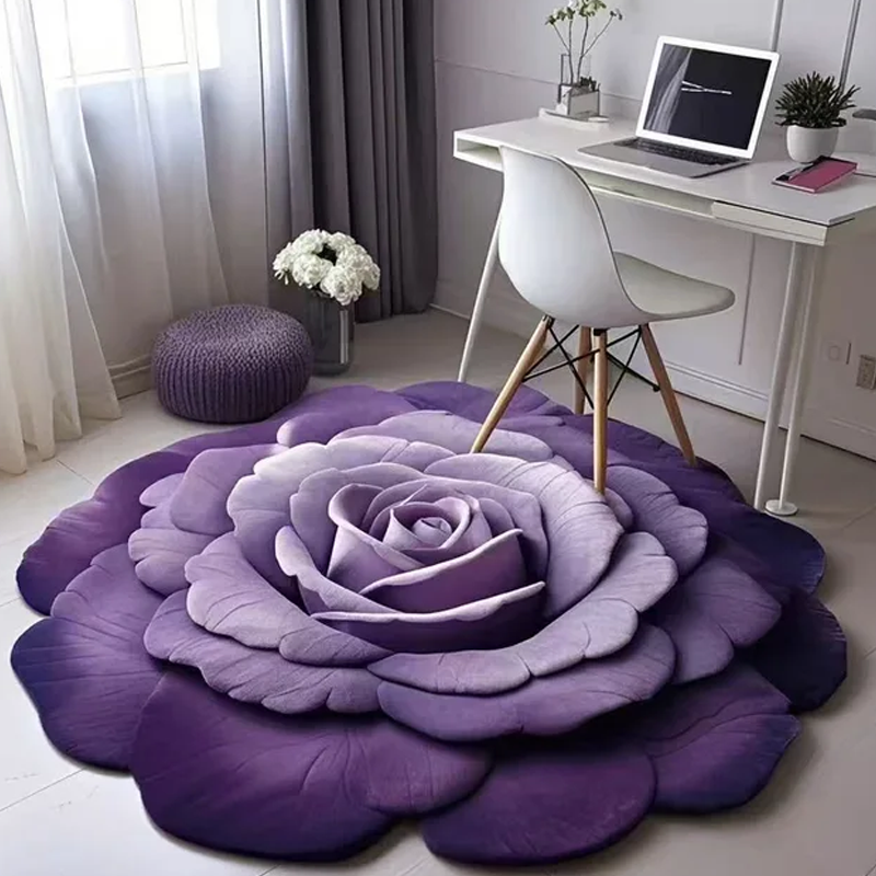 🔥 Καυτές εκπτώσεις🌺 Χαλάκι δαπέδου Floral Λούτρινο και Γη Διατόμων-GR