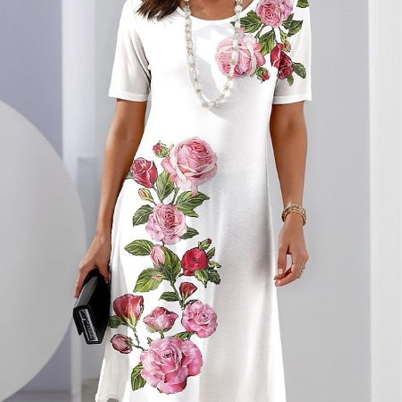 🌹🌹Vestido ligero de verano con estampado 3D-ES