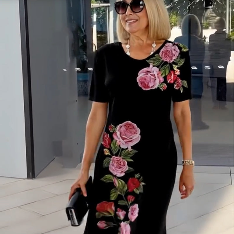 🌹🌹Vestido ligero de verano con estampado 3D-ES