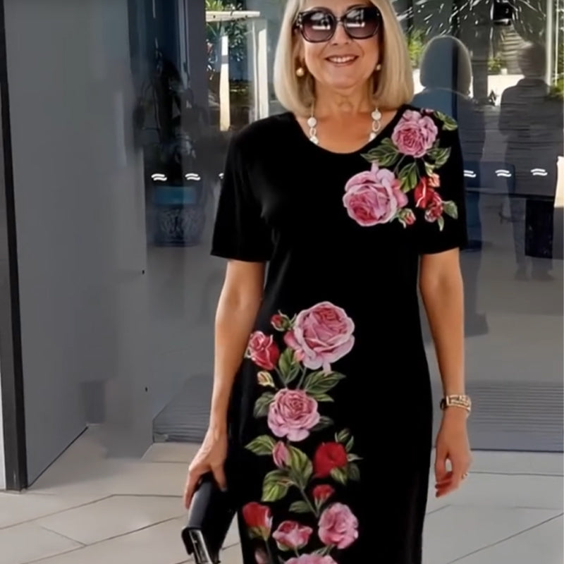 🌹🌹Vestido ligero de verano con estampado 3D-ES