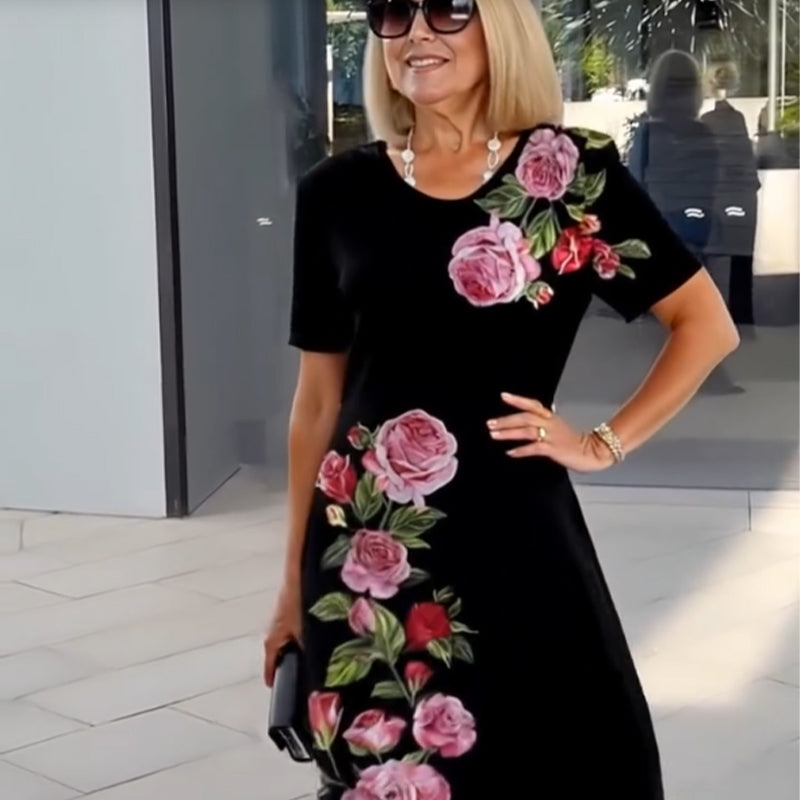 🌹🌹Vestido ligero de verano con estampado 3D-ES
