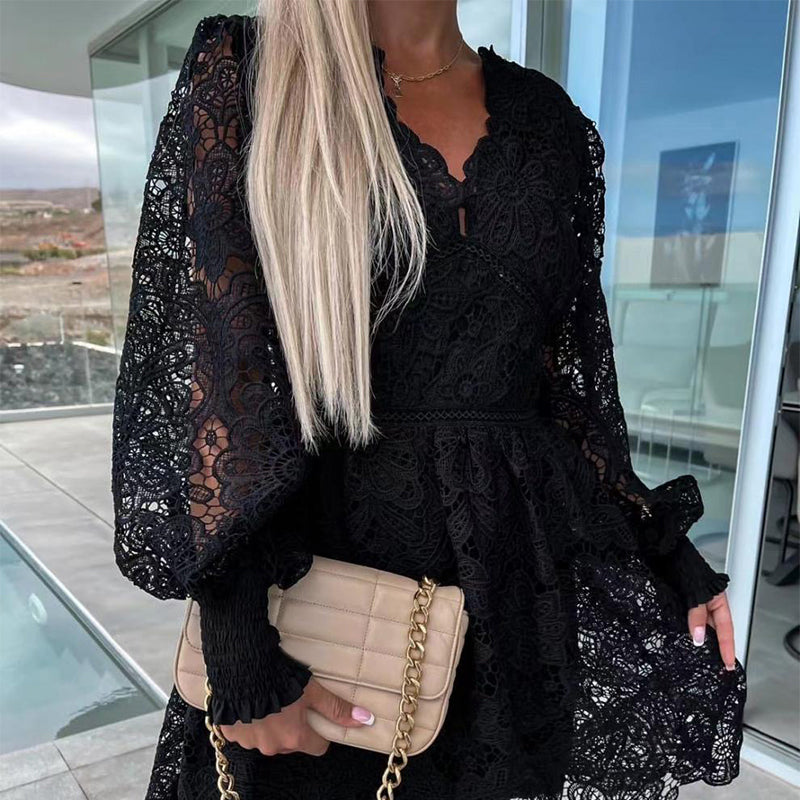 💕Καυτές καλοκαιρινές εκπτώσεις 🌷 Φορέματα με δαντέλα και κοψίματα-GR