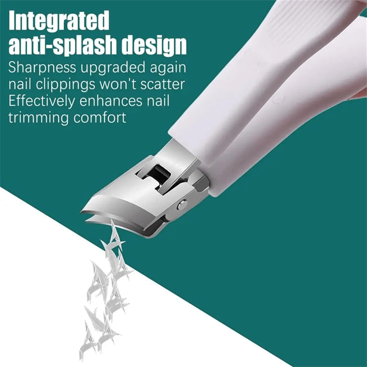 🔥Cortaúñas recomendado por podólogos 🛡️- Diseño ergonómico en ángulo para uñas de los pies y uñas encarnadas-ES