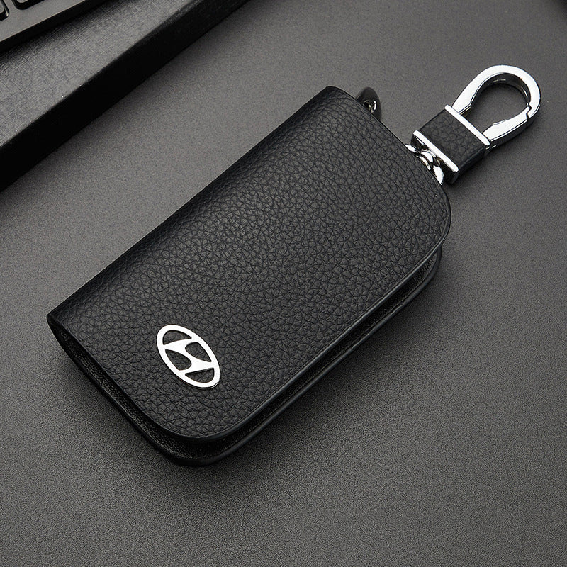 Funda de cuero para llaves de coche-ES