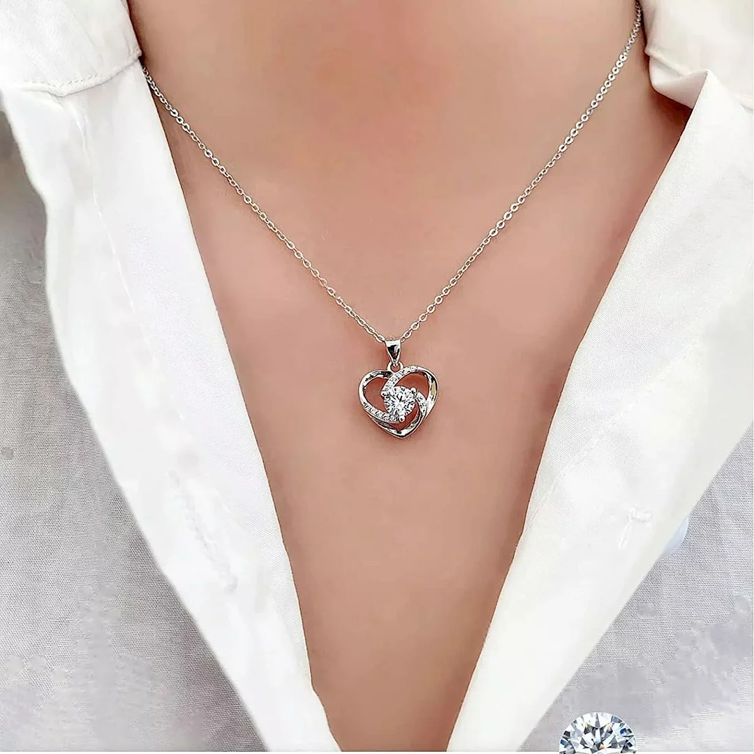 Conjunto de regalo de collar con colgante de corazón-ES