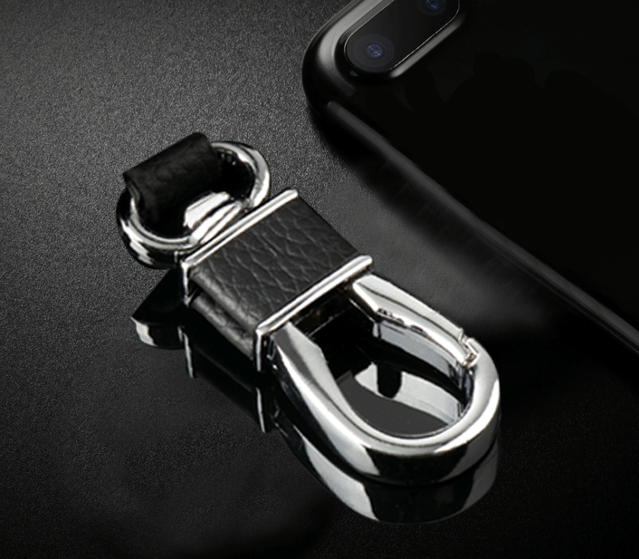 Funda de cuero para llaves de coche-ES