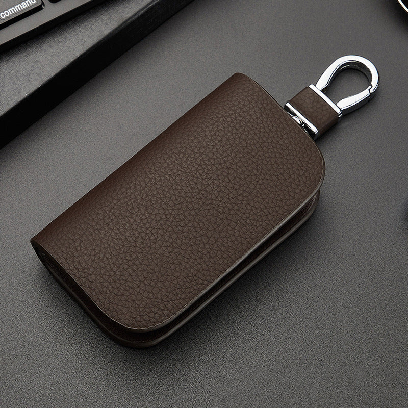 Funda de cuero para llaves de coche-ES