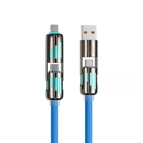🔥Καλώδιο φόρτισης USB 4 σε 1, Γρήγορη φόρτιση⚡-GR