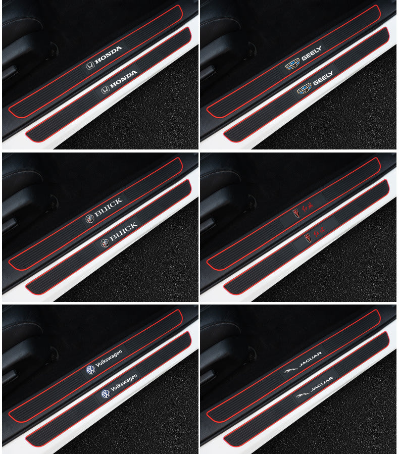 Tira protectora de silicona para umbrales de puertas de coche (con logotipo especial del coche)-ES