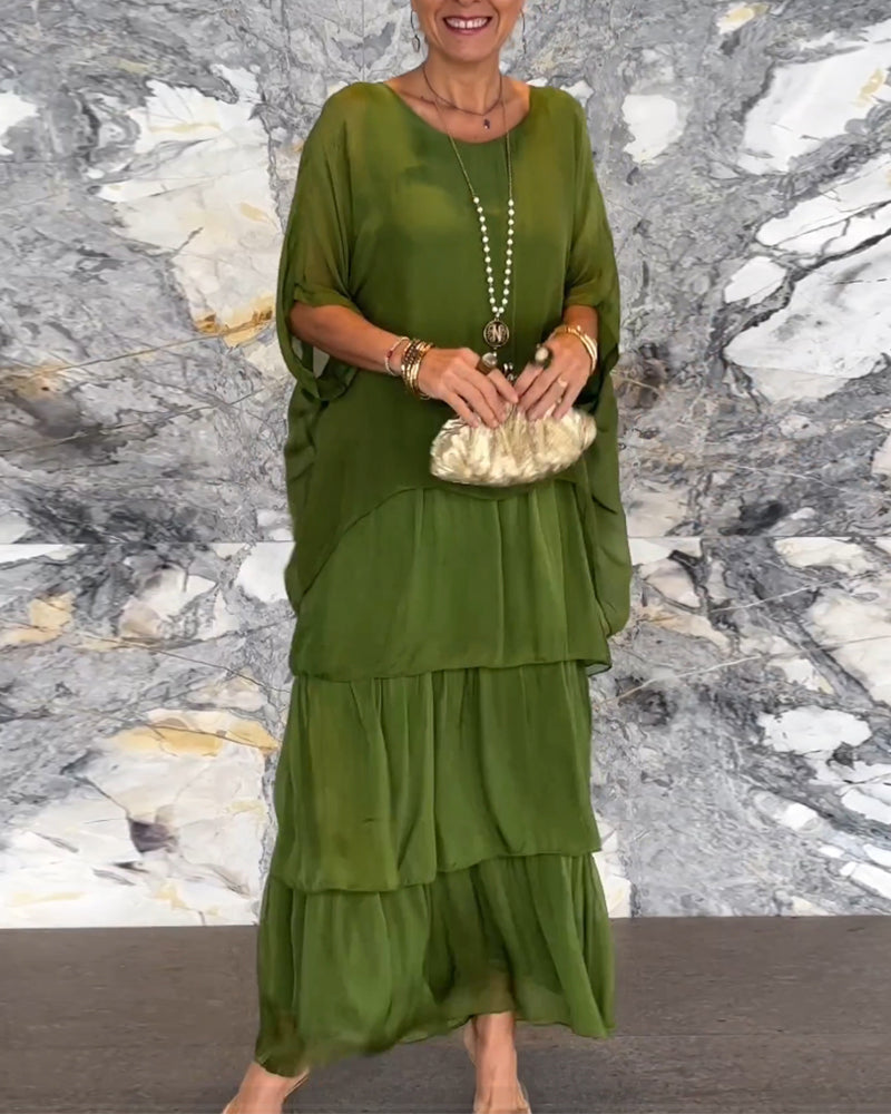 💕Mātes dienas karstā izpārdošana-Art stila brīva kleita💕-LV