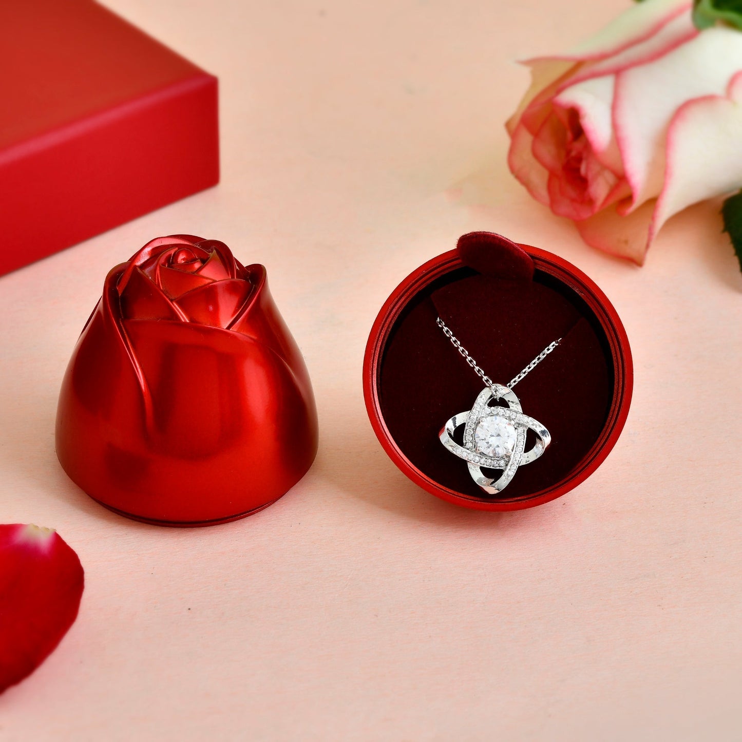 Conjunto de regalo de collar con colgante de corazón-ES