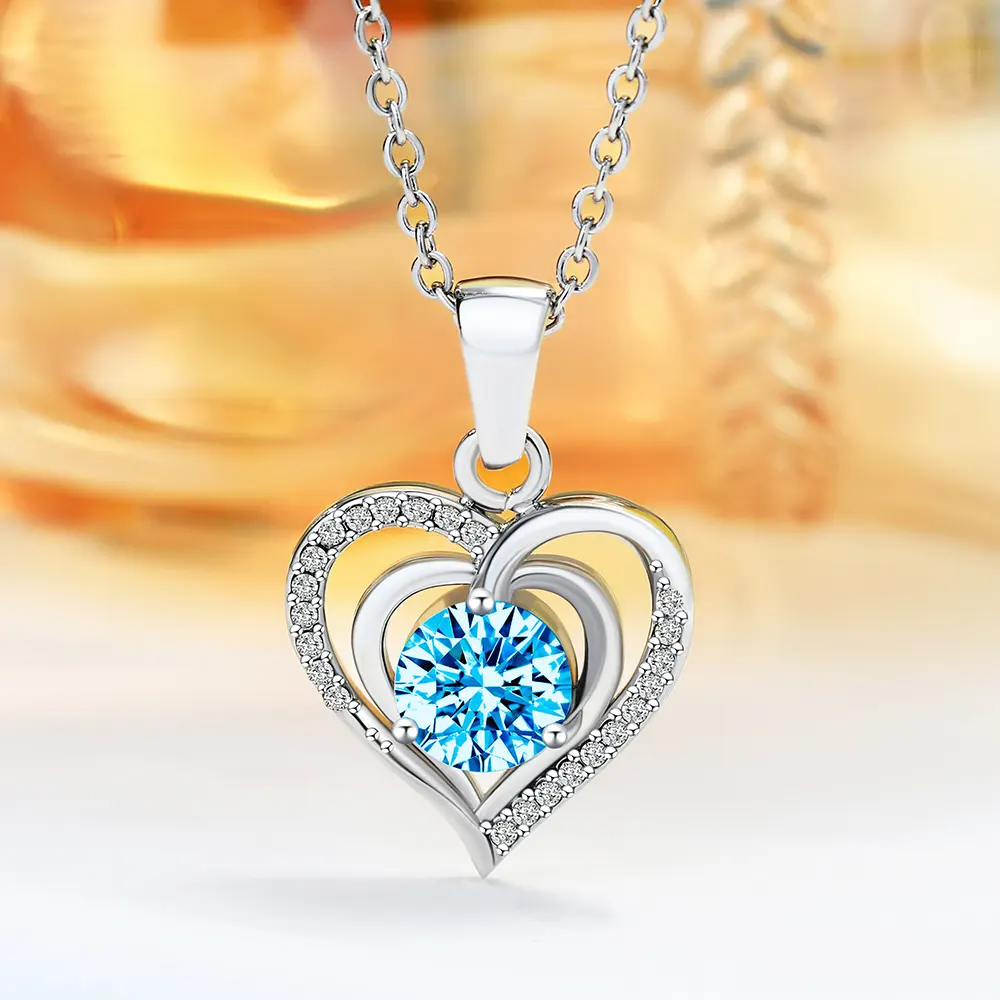 Conjunto de regalo de collar con colgante de corazón-ES