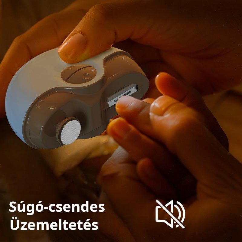 🔥 2-in-1 elektriskā nagu griešanas mašīna ar automātisko pulētāju-LV