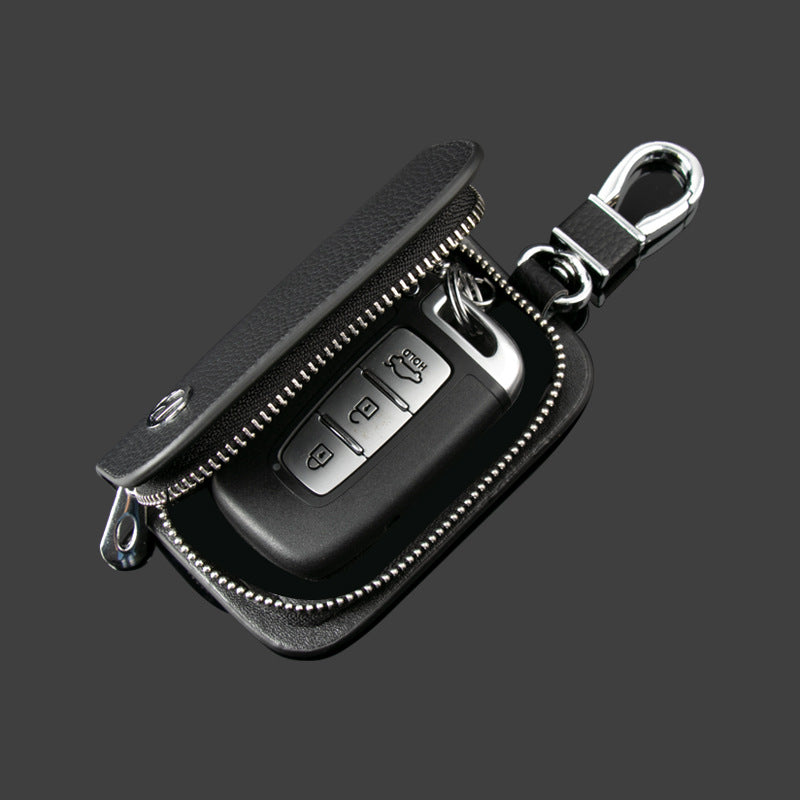 Funda de cuero para llaves de coche-ES