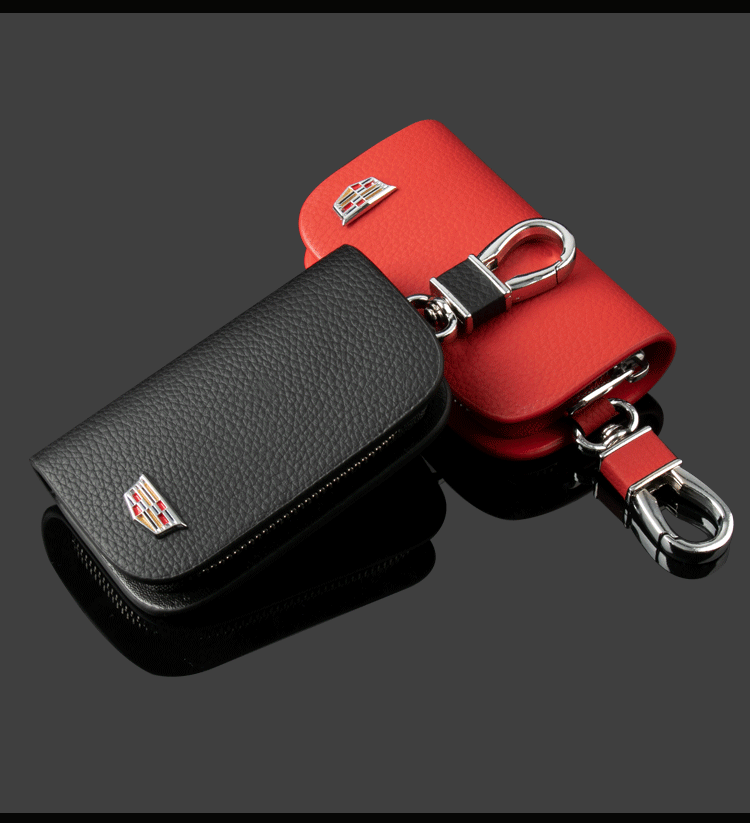 Funda de cuero para llaves de coche-ES