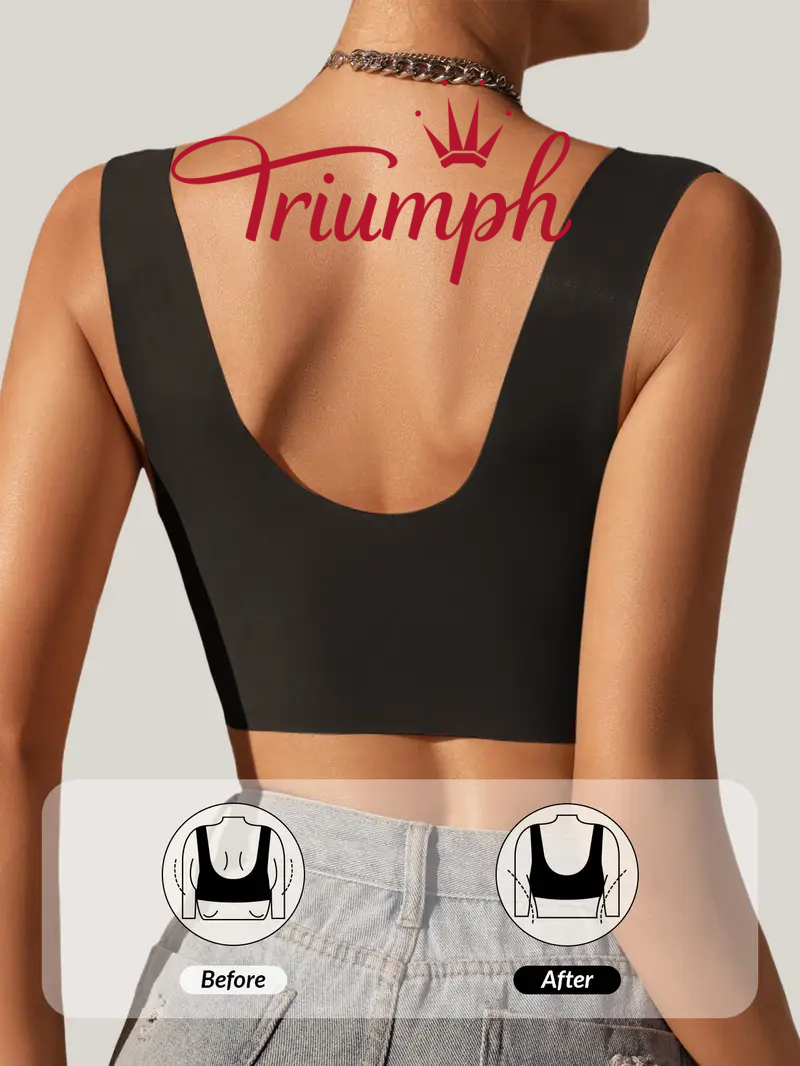 Triumph - 3 kosi 💝 Čipkast modrček z zadrgo spredaj-SI