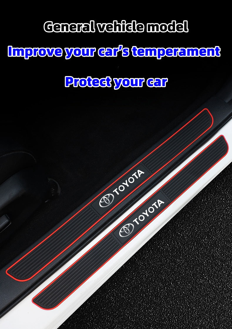 Tira protectora de silicona para umbrales de puertas de coche (con logotipo especial del coche)-ES