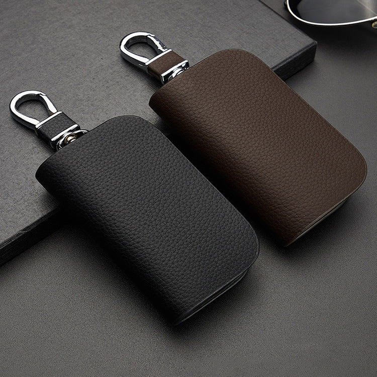 Funda de cuero para llaves de coche-ES