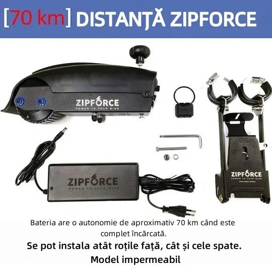 Zipforce Bike Assist Motor – gali būti naudojamas tiek priekiniams, tiek galiniams ratams-LT