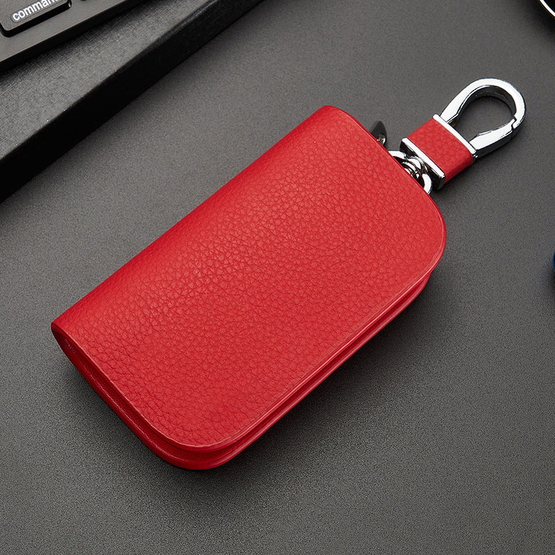 Funda de cuero para llaves de coche-ES