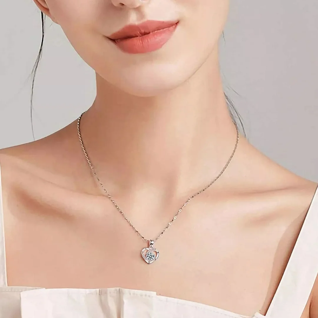 Conjunto de regalo de collar con colgante de corazón-ES