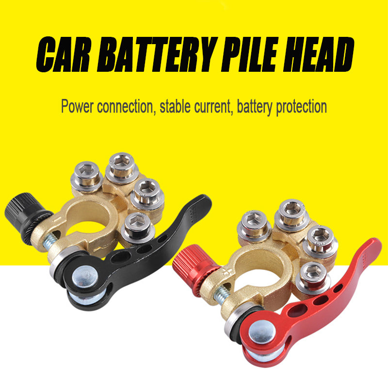 Conector de batería de coche de liberación rápida con cabezal de latón engrosado-ES