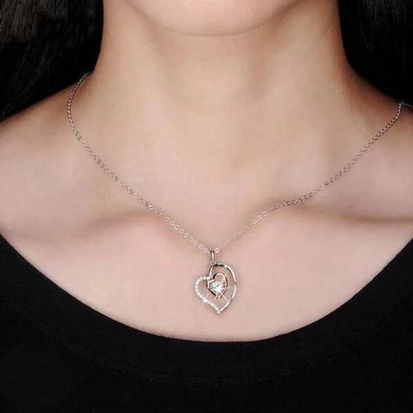 Conjunto de regalo de collar con colgante de corazón-ES
