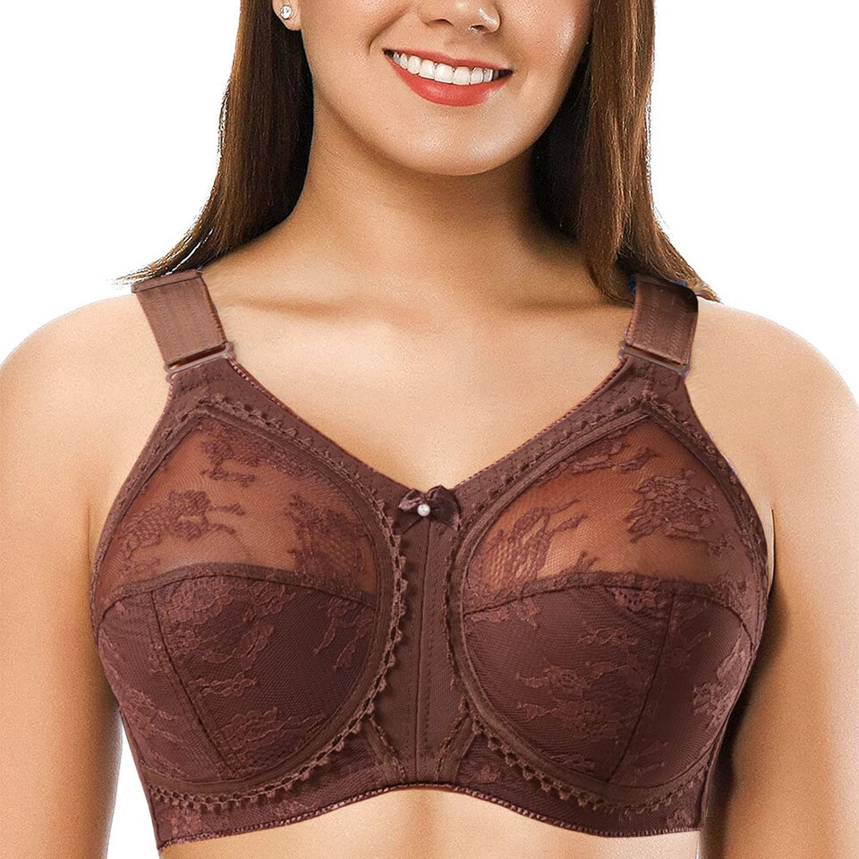 💖Σετ 4 τεμαχίων Triumph® ✨Διαφανές σουτιέν χωρίς αφρό για μεγάλο στήθος-GR