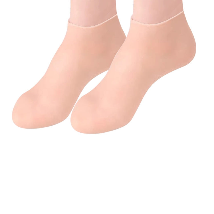 Calcetines exfoliantes de silicona hidratantes para el cuidado de los pies-ES