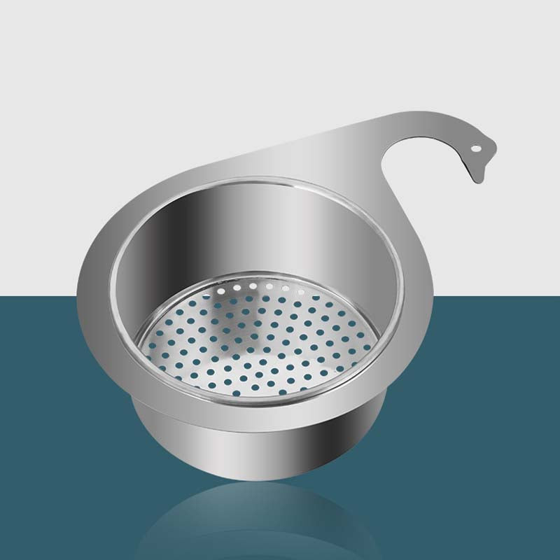 Cesta coladora de fregadero de acero inoxidable con forma de cisne-ES