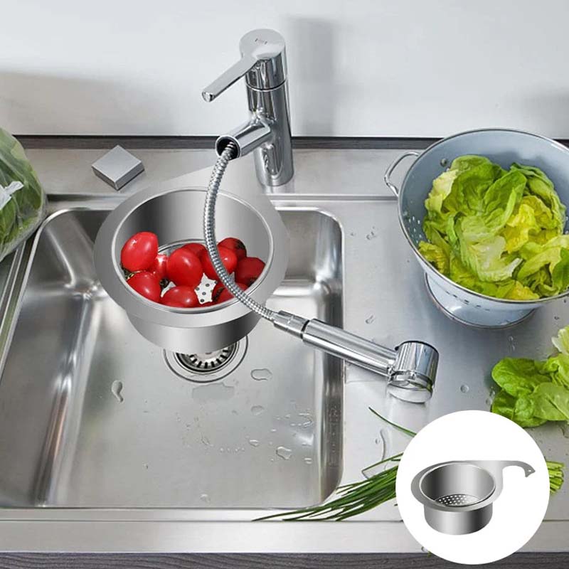 Cesta coladora de fregadero de acero inoxidable con forma de cisne-ES