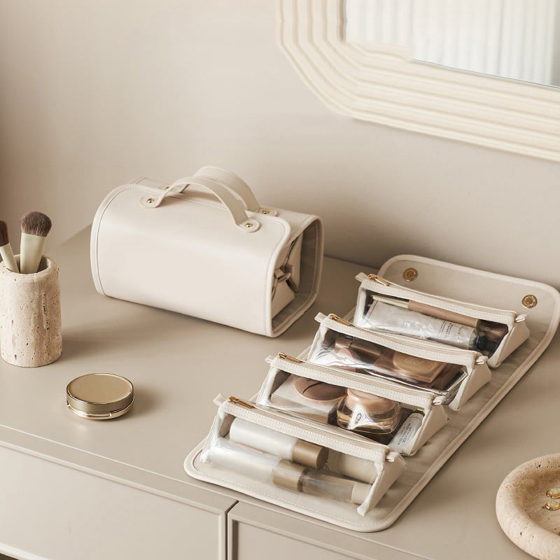 Bolsa de cosméticos portátil e impermeable-ES
