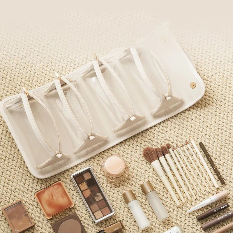 Bolsa de cosméticos portátil e impermeable-ES