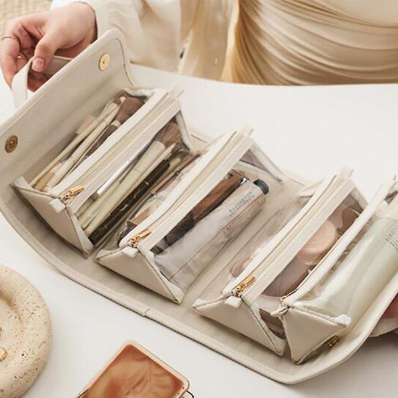 Bolsa de cosméticos portátil e impermeable-ES