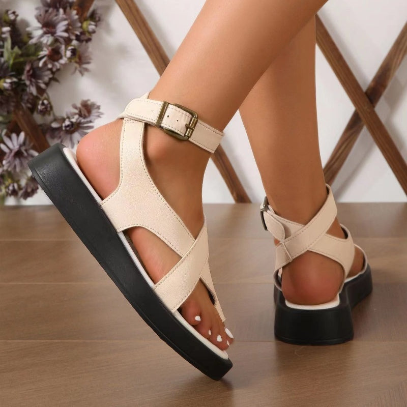 Sandalias de mujer con hebilla ajustable en el tobillo Crossover-ES