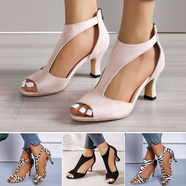 【🔥EU 35-43】👡2025 Nuevos zapatos de tacón alto romanos para mujer-ES