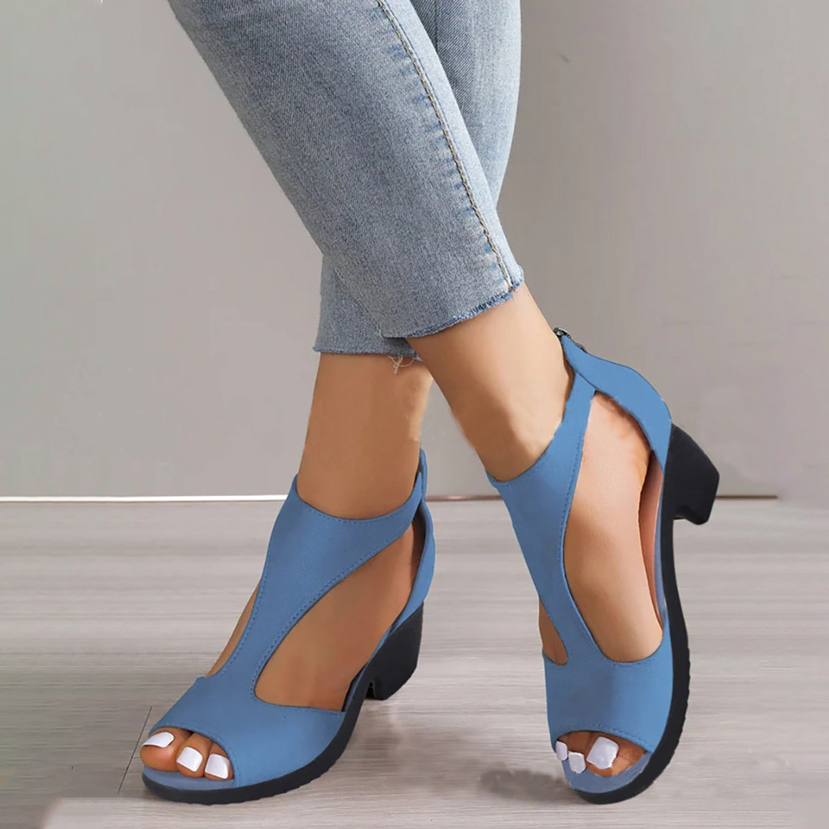 【🔥EU 35-43】👡2025 Nuevos zapatos de tacón alto romanos para mujer-ES