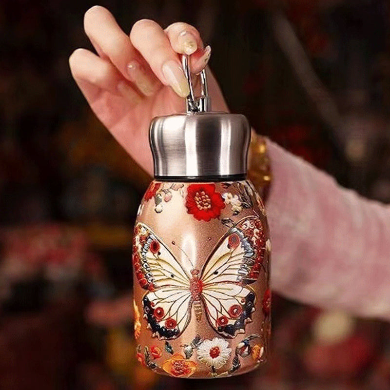 Botella de agua aislada elegante y portátil.-ES