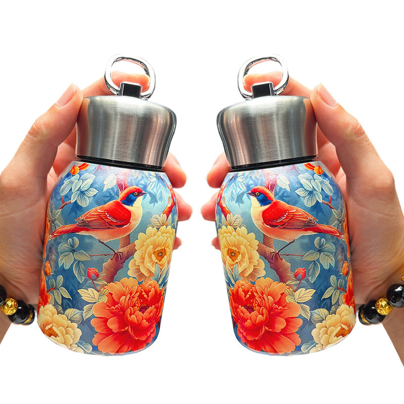 Botella de agua aislada elegante y portátil.-ES