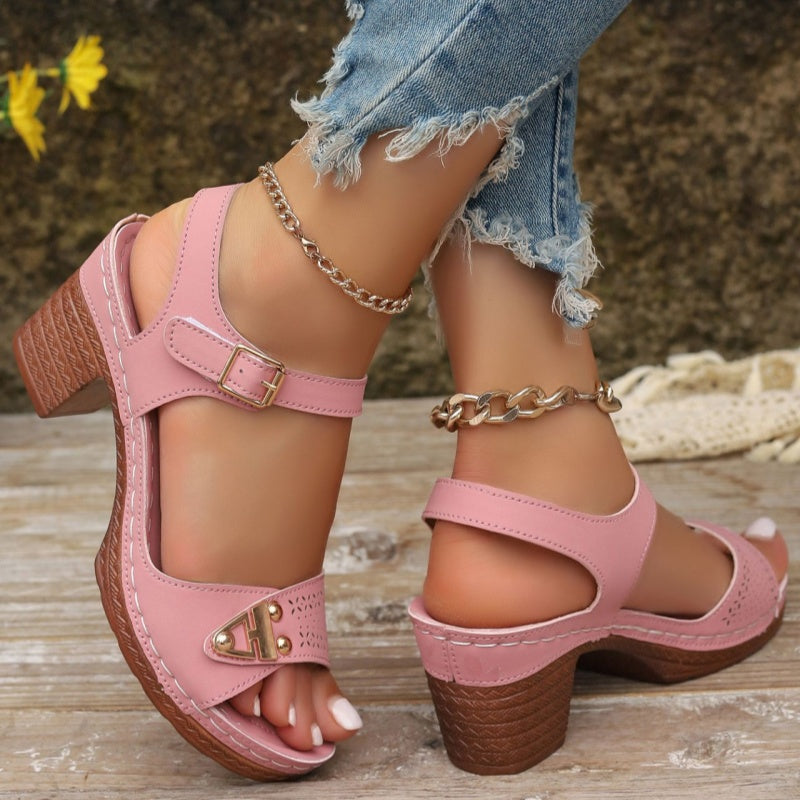 [Talla europea 36-43] 👡Sandalias de tacón alto de mujer de verano-ES