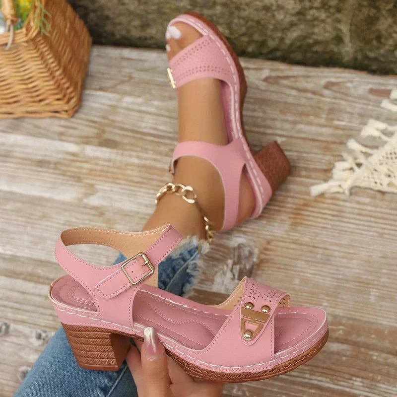 [Talla europea 36-43] 👡Sandalias de tacón alto de mujer de verano-ES