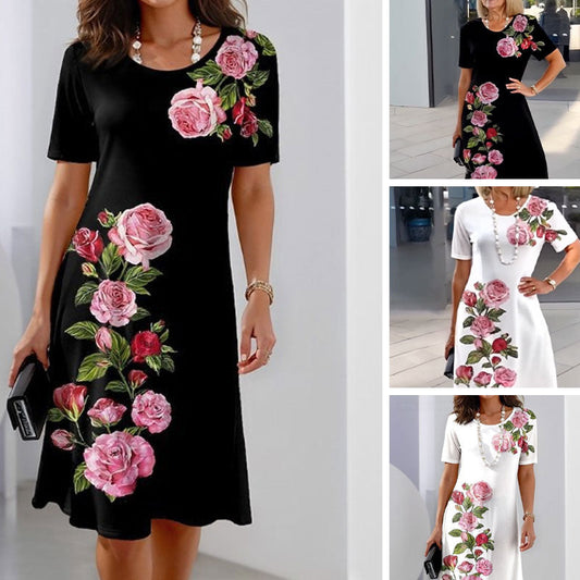 🌹🌹Vestido ligero de verano con estampado 3D-ES