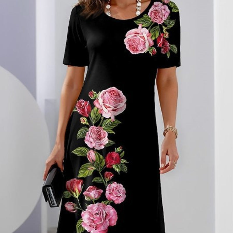 🌹🌹Vestido ligero de verano con estampado 3D-ES