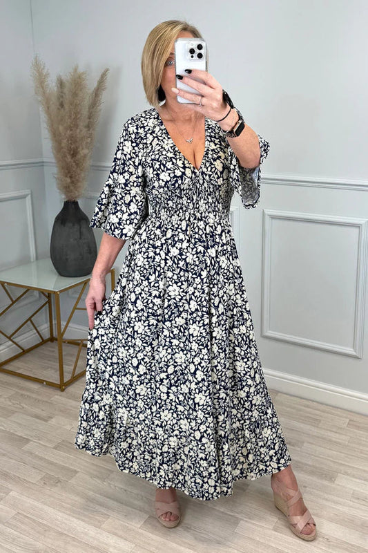 💥🔥Vestido plisado con estampado de leopardo-ES