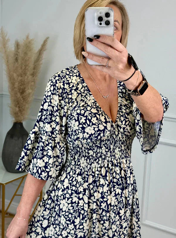 💥🔥Vestido plisado con estampado de leopardo-ES