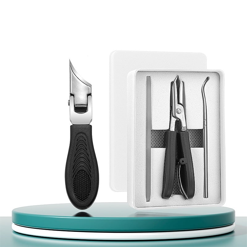 🔥Cortaúñas recomendado por podólogos 🛡️- Diseño ergonómico en ángulo para uñas de los pies y uñas encarnadas-ES
