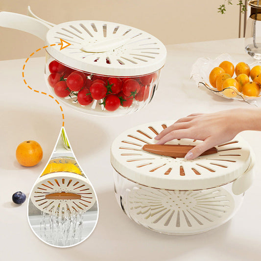 Cesta de drenaje universal con tapa🥗-ES