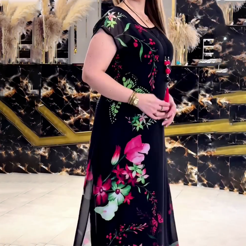 👗Κομψά φορέματα από τούλι με λουλούδια για γυναίκες🌸-GR